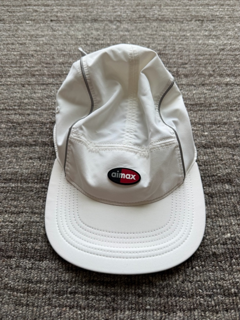 100% Authentic BNWT Nike x Supreme Air Max Running Hat Cap SS16 White Men’s OS